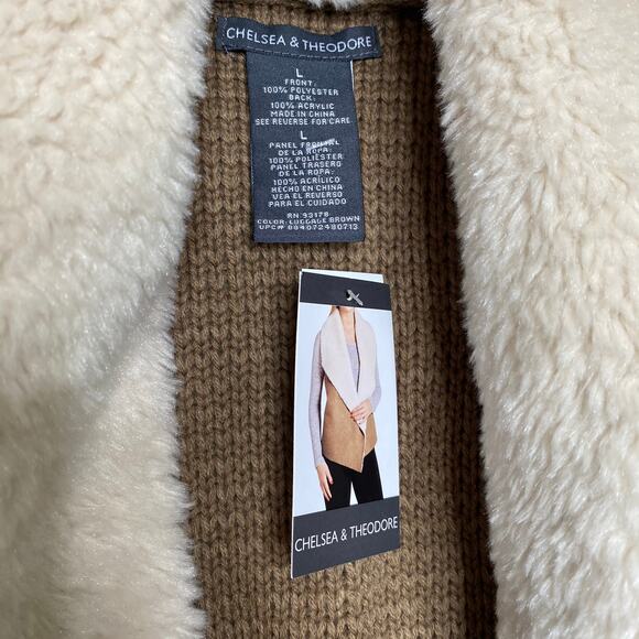 Chelsea and Theodore Faux Fur Vest Size Large - Picture 3 of 5